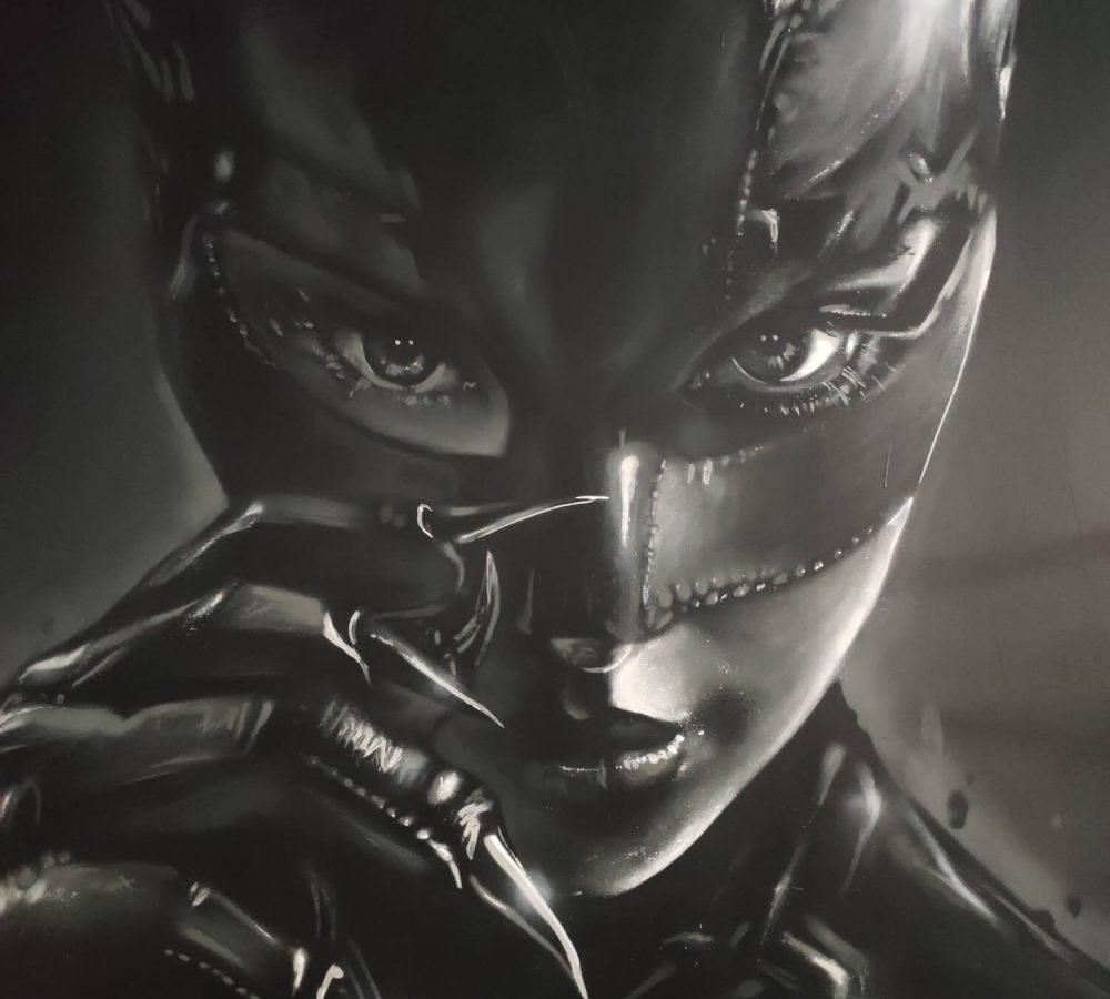 Mural de graffiti en Gimnasio