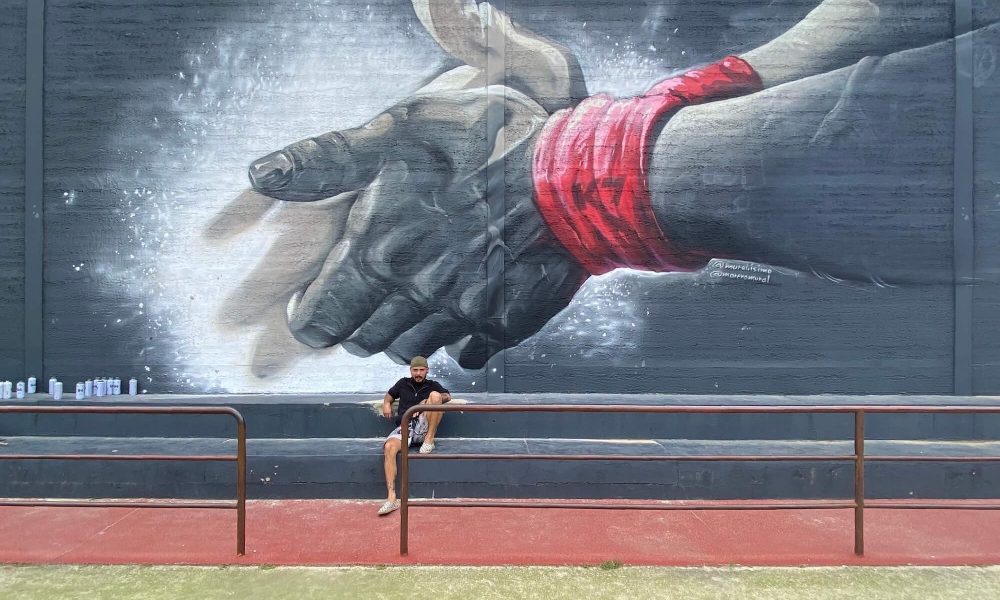 Mural, gimnasio Moreno mural