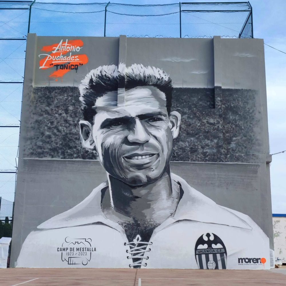 moreno mural homenaje Antonio Puchades valencia cf